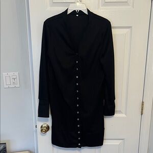 Black Button-Up Cardigan